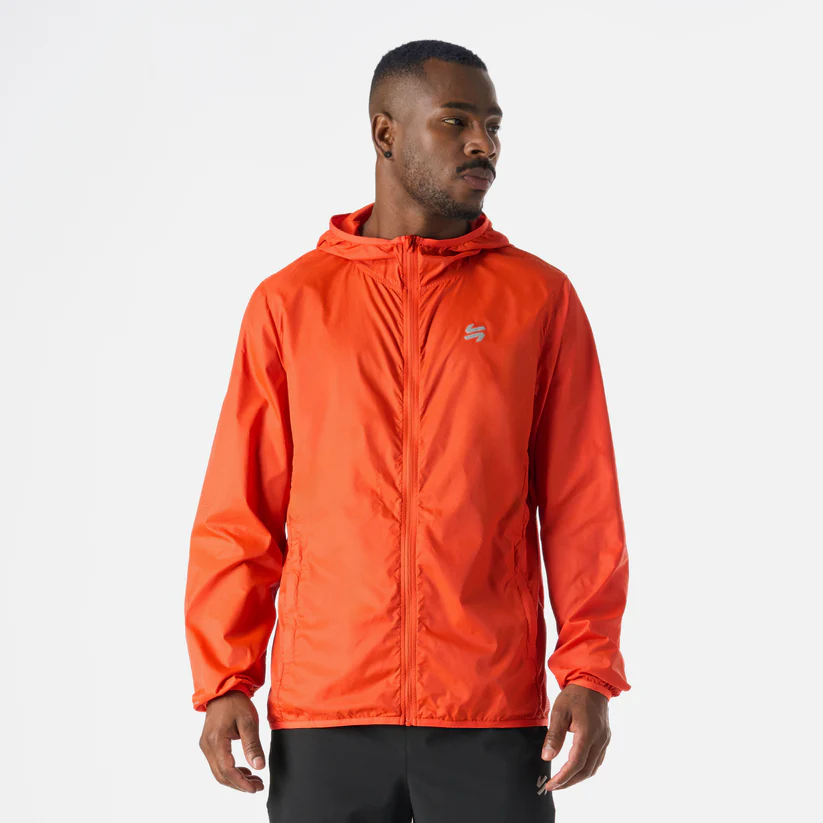 CORTAVIENTO HOMBRE VULCANO BUILT TO MOVE WINDBREAKER JACKET NARANJO