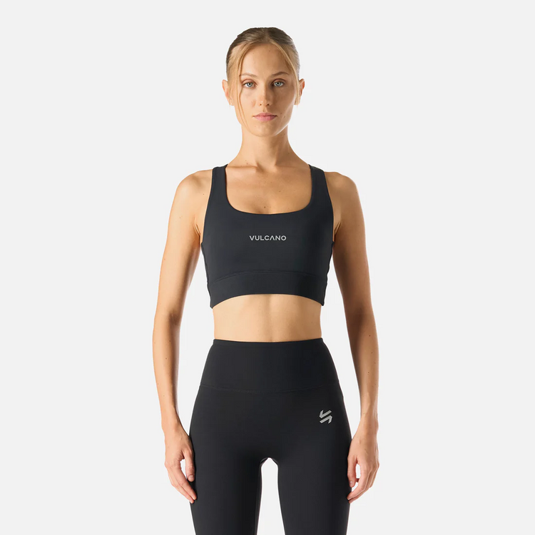 PETO MUJER VULCANO BUILT TO MOVE LIGHT SUPPORT BRA NEGRO