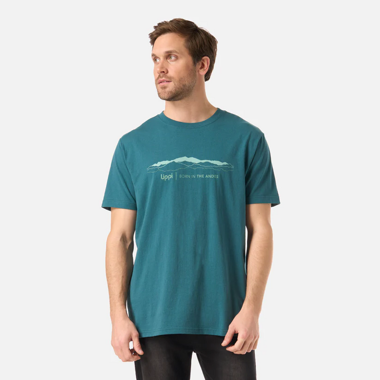 POLERA HOMBRE LOGO LIPPI FRONT PRINT TSHIRT LIPPI PETROLEO OSCURO