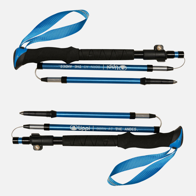 BASTONES DE TREKKING LIPPI ADULTO FAST TRAIL DUO AZUL