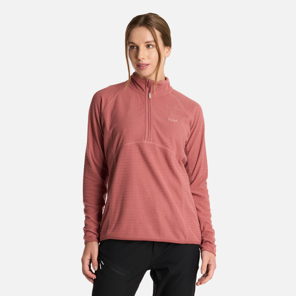 POLERON MUJER JACARANDA NANOF 14 ZIP LIPPI ROSA OSCURO