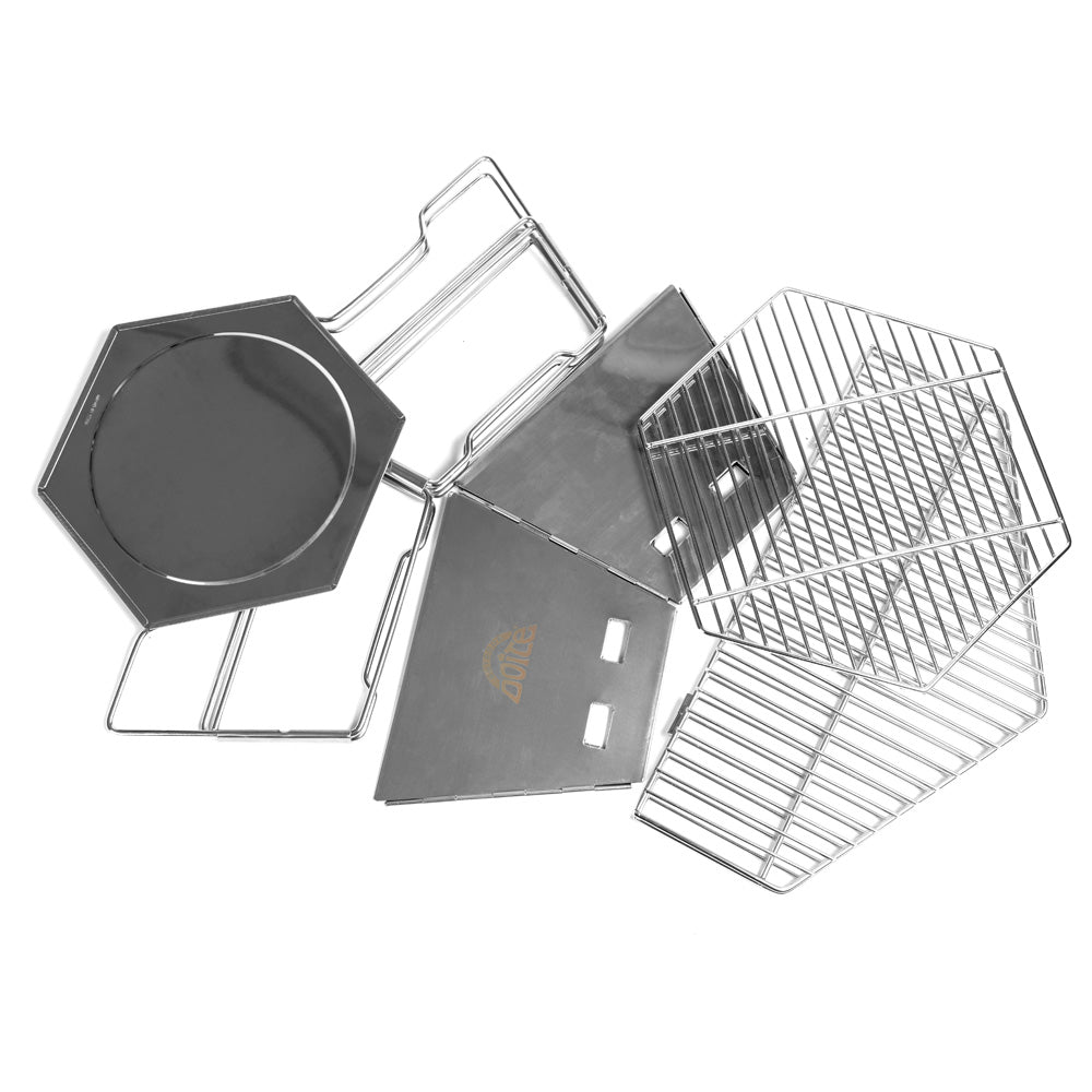 Parrilla Plegable Hexa Grill Acero Inoxidable