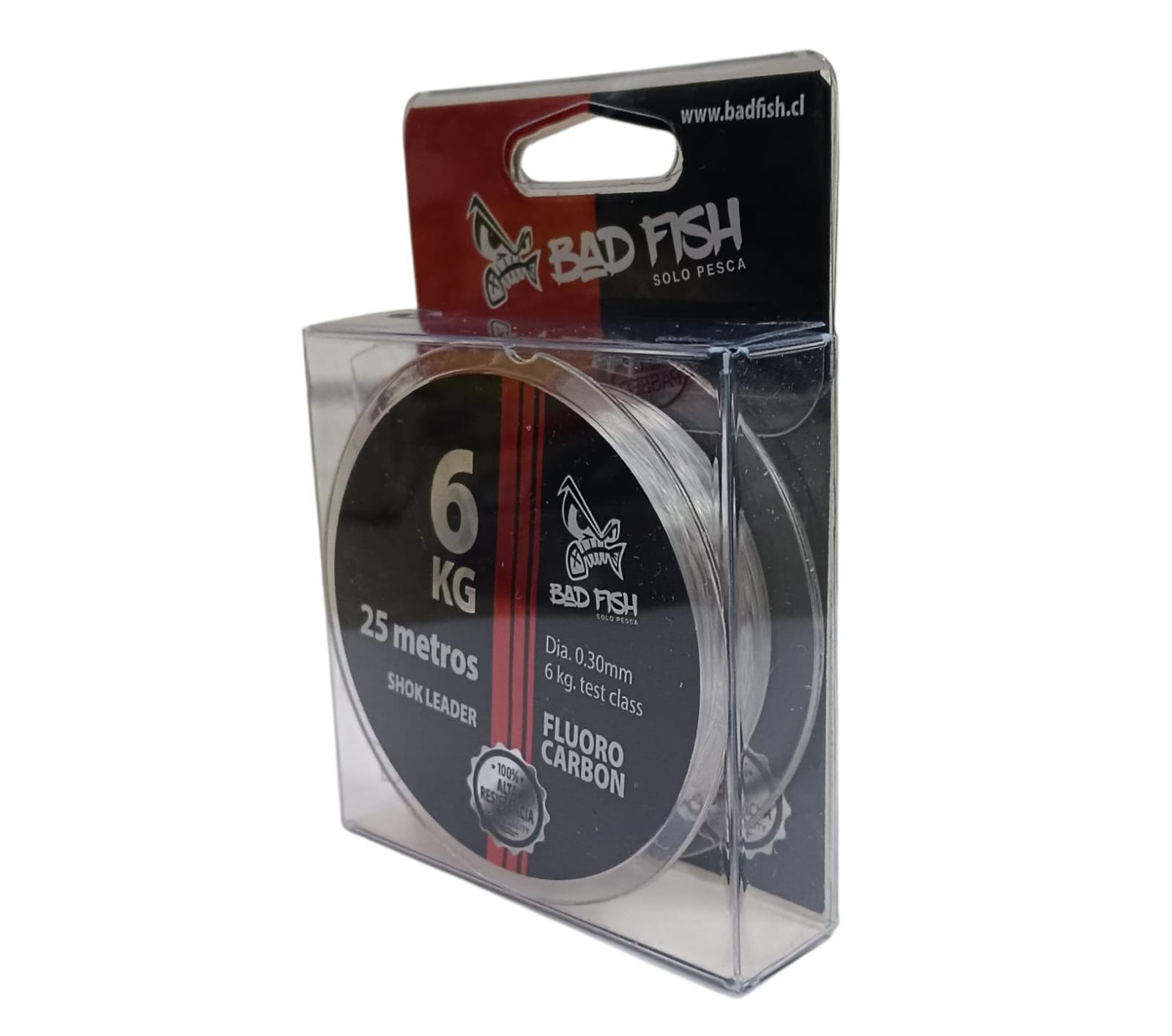 BADFISH FLUOR CARBONO 25M PE3 0.30MM 6KG