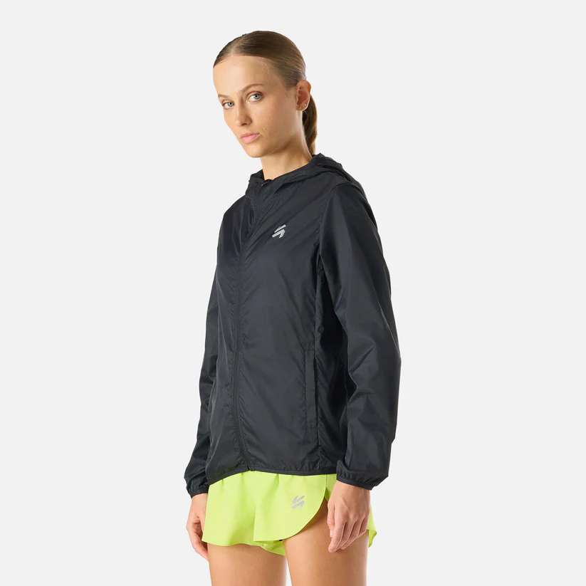 CORTAVIENTO MUJER VULCANO BUILT TO MOVE WINDBREAKER JACKET NEGRO