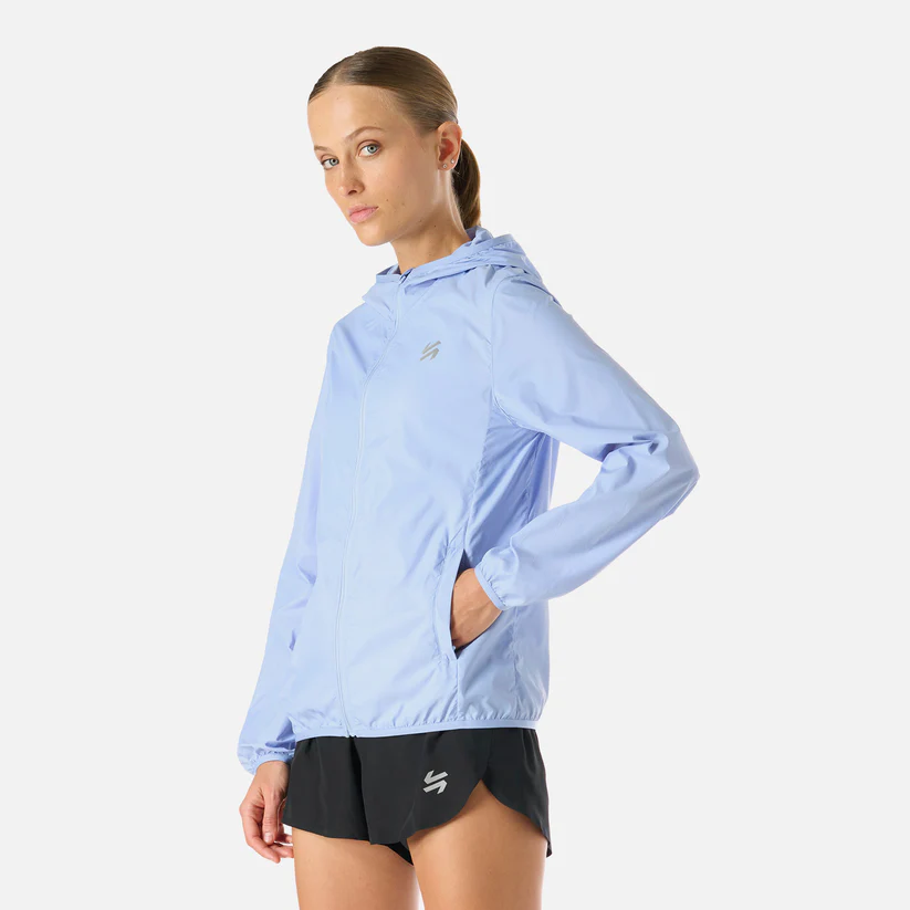 CORTAVIENTO MUJER VULCANO BUILT TO MOVE WINDBREAKER JACKET CELESTE