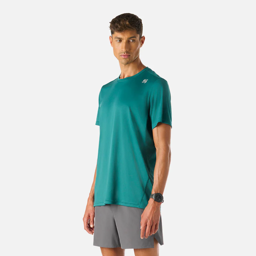 POLERA HOMBRE VULCANO TEMPO ADVANCED TSHIRT PETROLEO