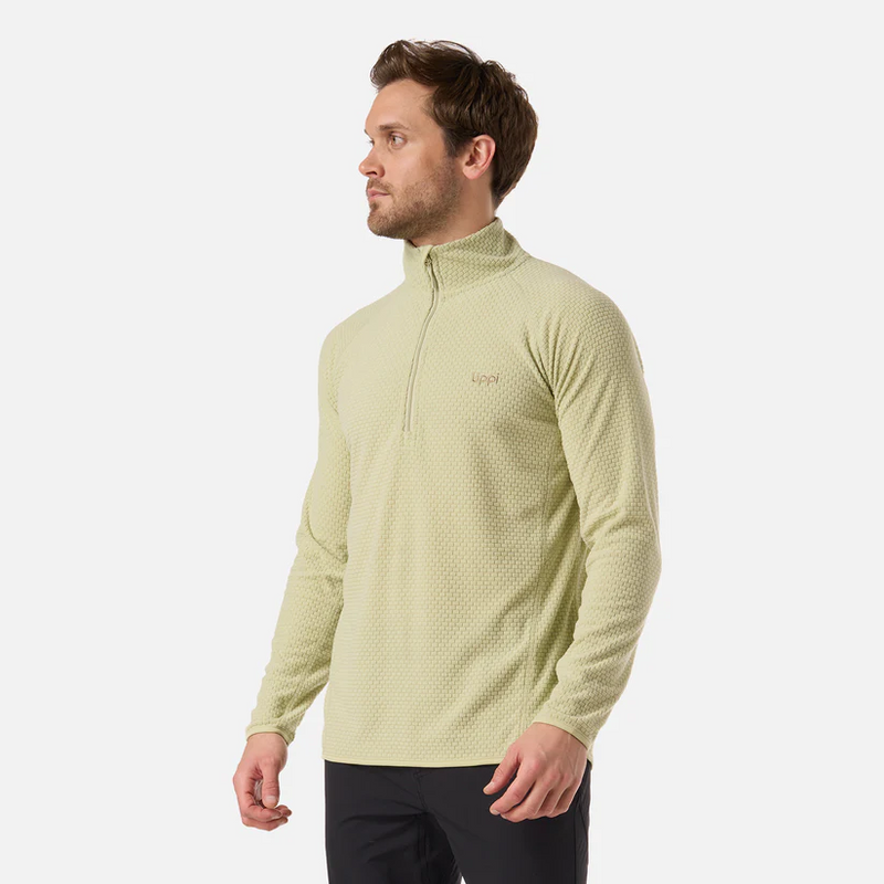 POLERON HOMBRE JACARANDA NANOF 14 ZIP LIPPI VERDE MANZANA
