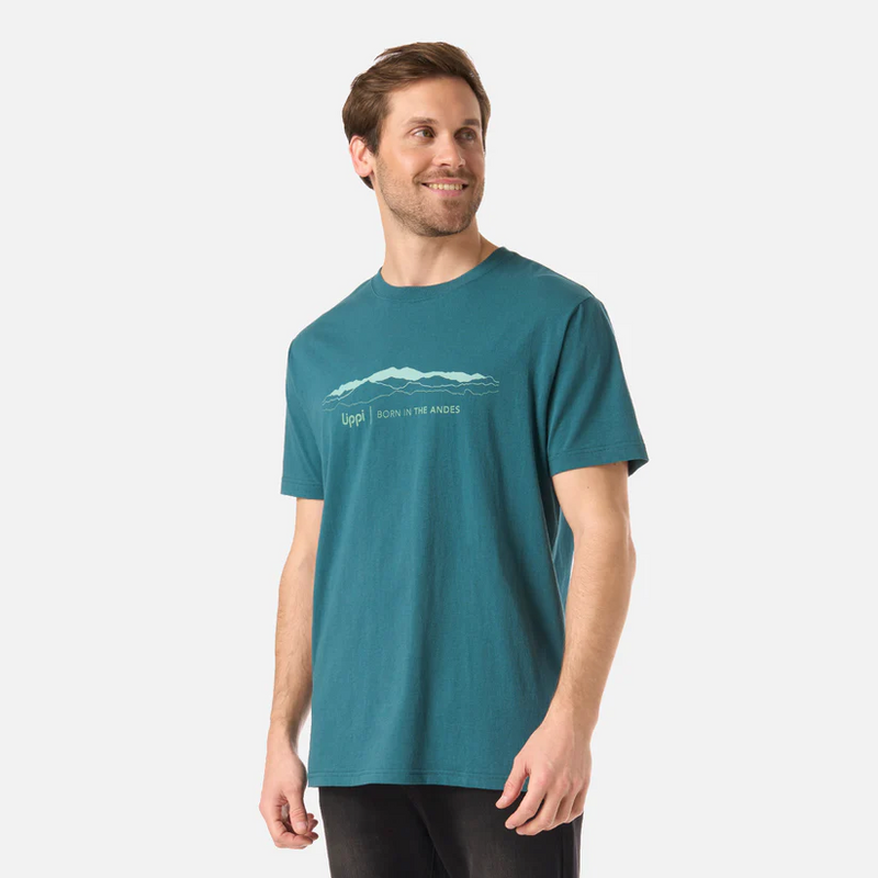 POLERA HOMBRE LOGO LIPPI FRONT PRINT TSHIRT LIPPI PETROLEO OSCURO