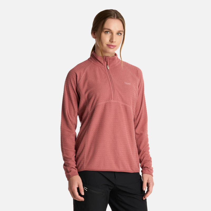 POLERON MUJER JACARANDA NANOF 14 ZIP LIPPI ROSA OSCURO