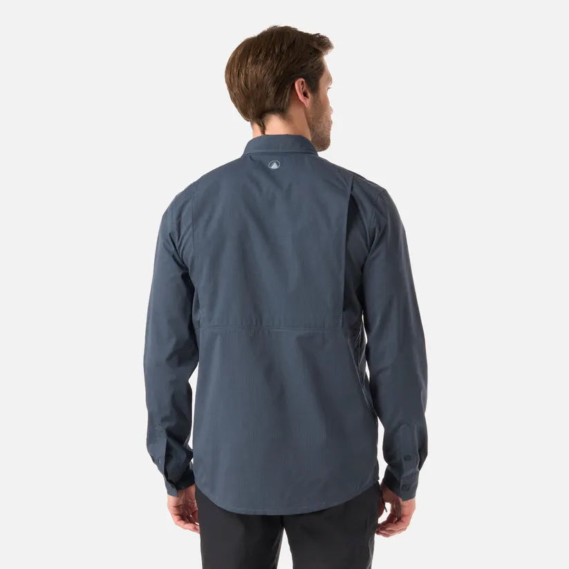 CAMISA HOMBRE ROSSELOT LONG SLEEVE QDRY SHIRT LIPPI AZUL MARINO