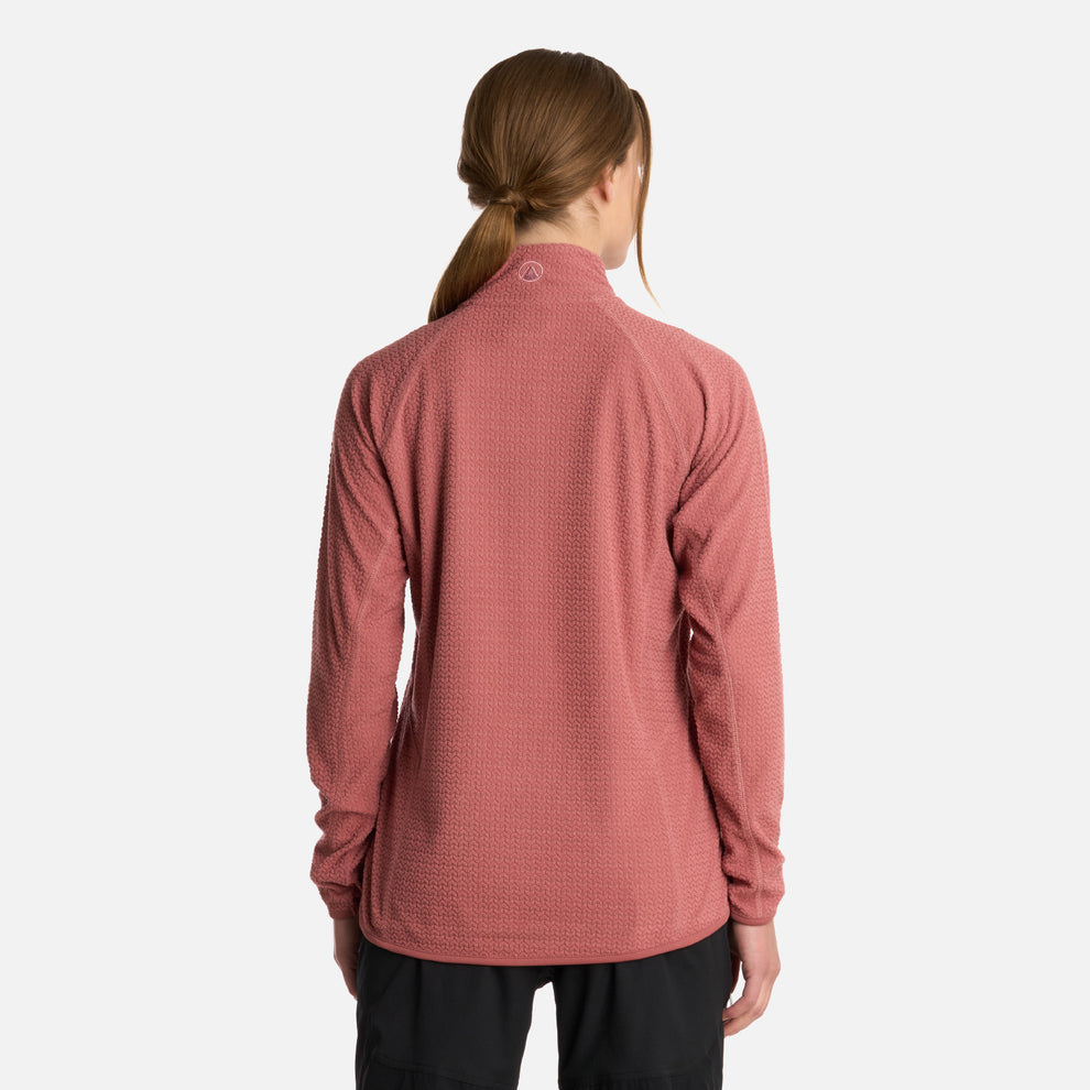POLERON MUJER JACARANDA NANOF 14 ZIP LIPPI ROSA OSCURO