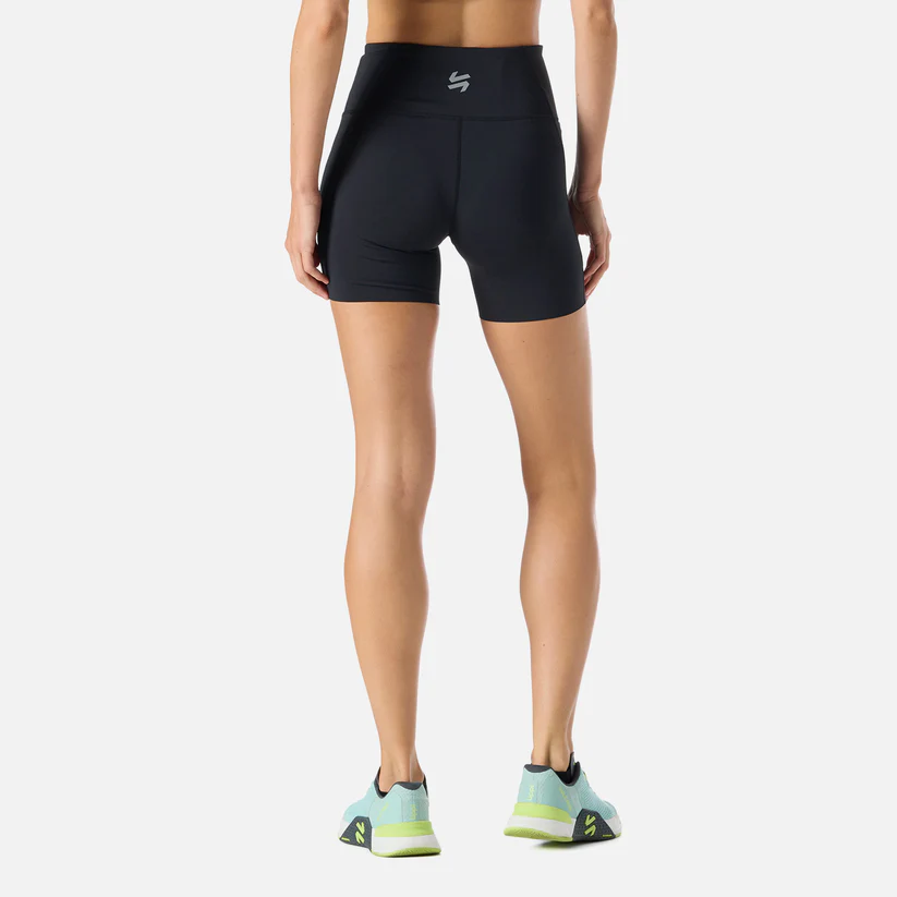 CALZA MUJER VULCANO BUILT TO MOVE COMPRESSIVE SHORT HIGH RISE LEGGINGS NEGRO
