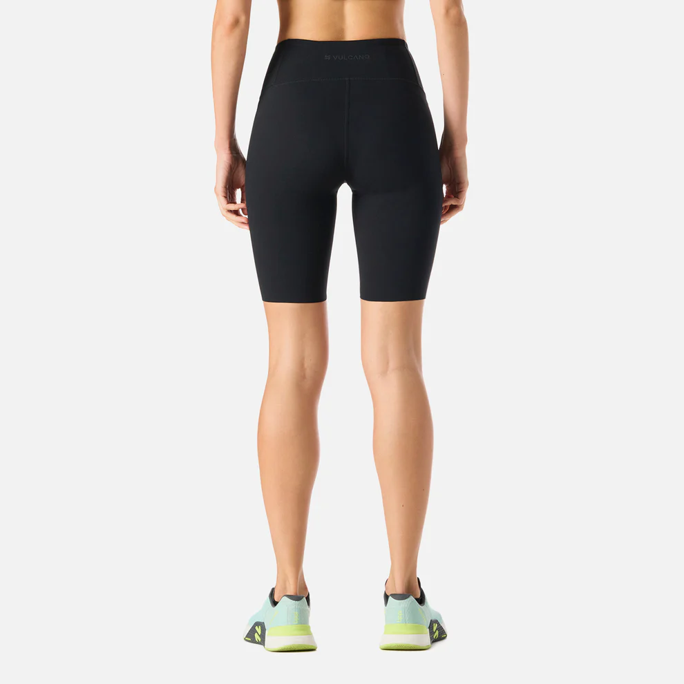 CALZA MUJER VULCANO W TEMPO BIKER SUPER HIGH RISE LEGGINGS NEGRO