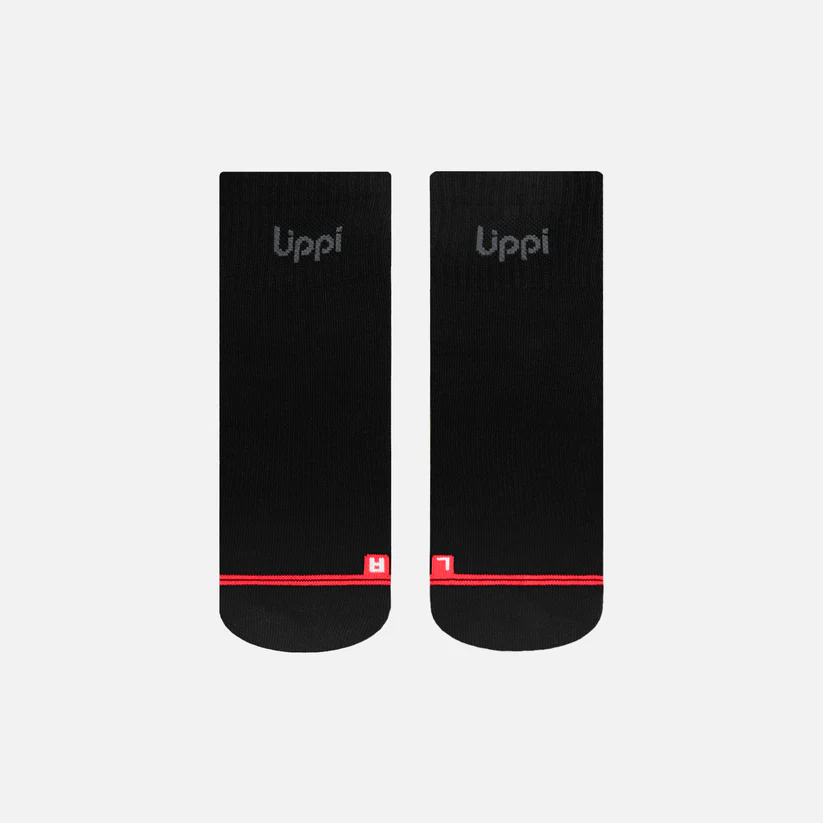 CALCETINES LOGO LIPPI PACK SHORT NEGRO BLANCO GRIS