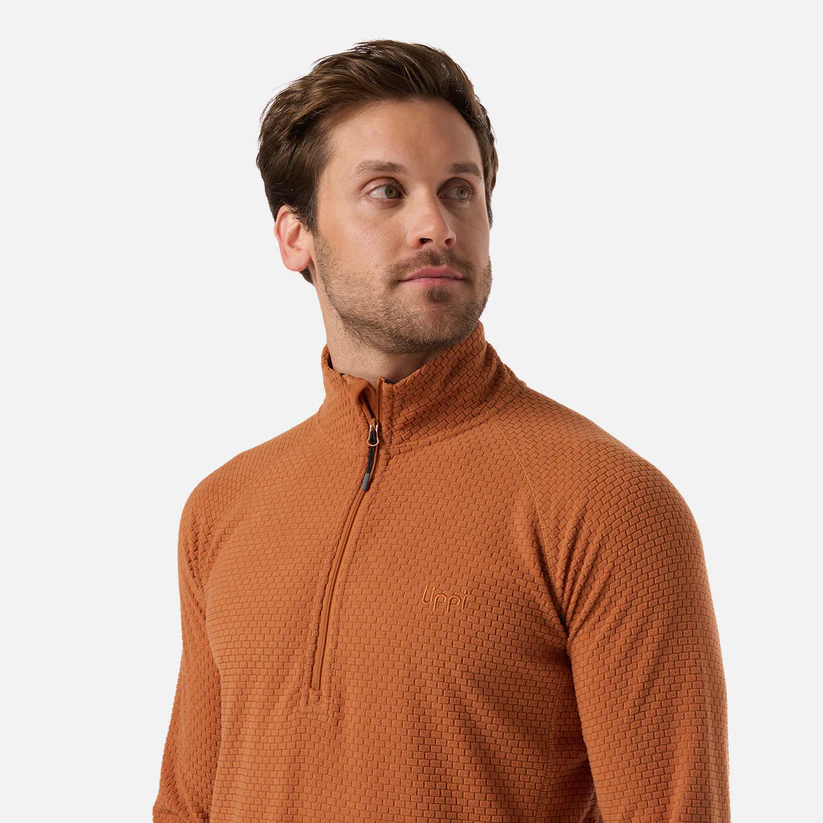 POLERON HOMBRE JACARANDA NANOF 14 ZIP LIPPI TERRACOTA