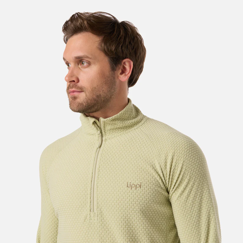 POLERON HOMBRE JACARANDA NANOF 14 ZIP LIPPI VERDE MANZANA