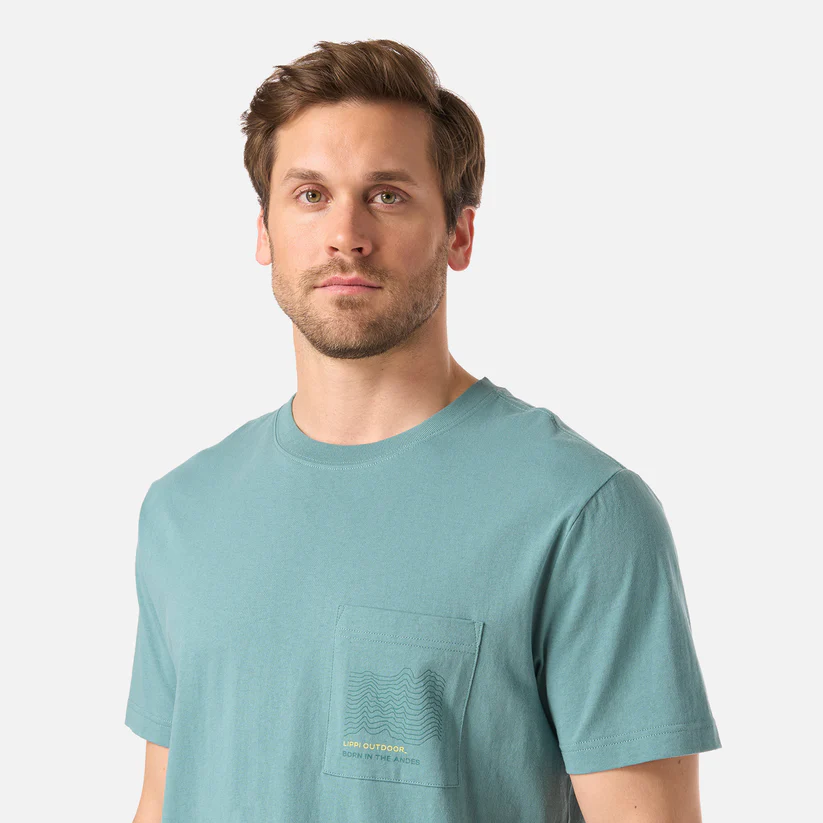 POLERA HOMBRE ULMO POCKET TSHIRT LIPPI TURQUESA