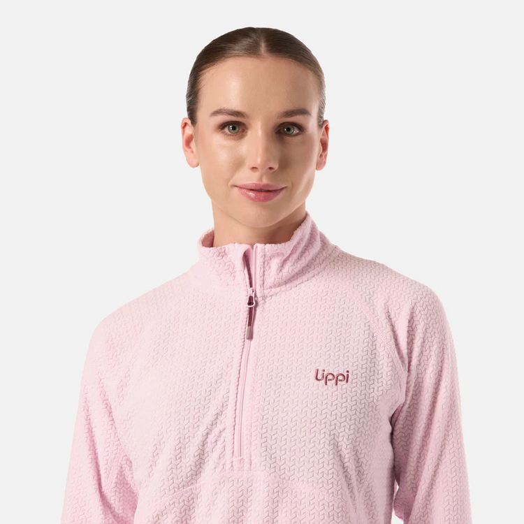 POLERON MUJER JACARANDA NANOF 14 ZIP LIPPI ROSA CLARO