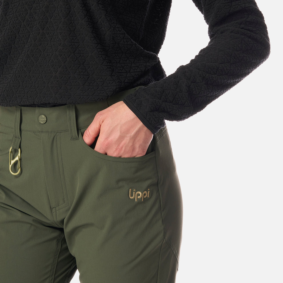 PANTALON MUJER LENNOX QDRY MIX2 LIPPI VERDE MILITAR