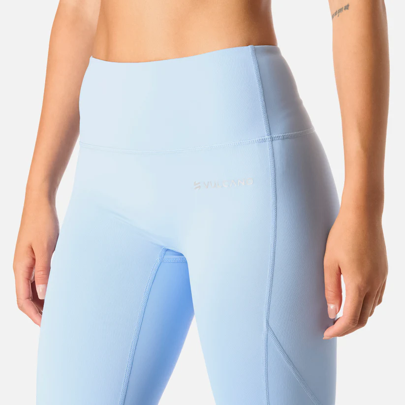 CALZA MUJER VULCANO BUILT TO MOVE 7/8 HIGH RISE LEGGINGS CELESTE