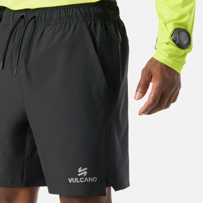 SHORT HOMBRE VULCANO TEMPO 2-IN-1 7" SHORTS NEGRO
