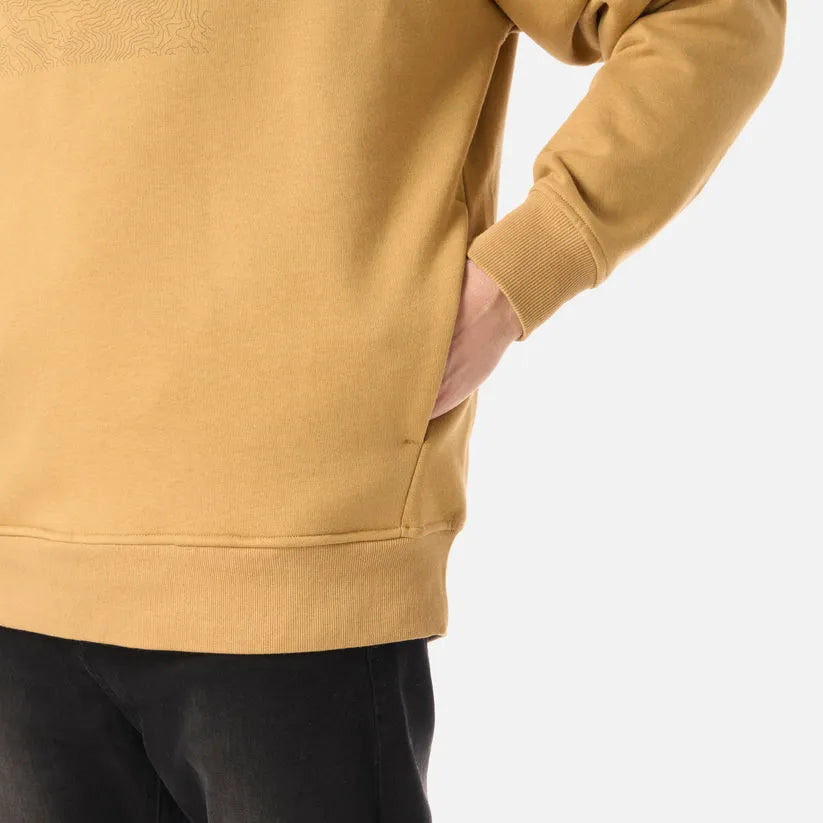 POLERON HOMBRE INSIGNE HOODY SWEATSHIRT FRONT PRINT LIPPI CAMEL