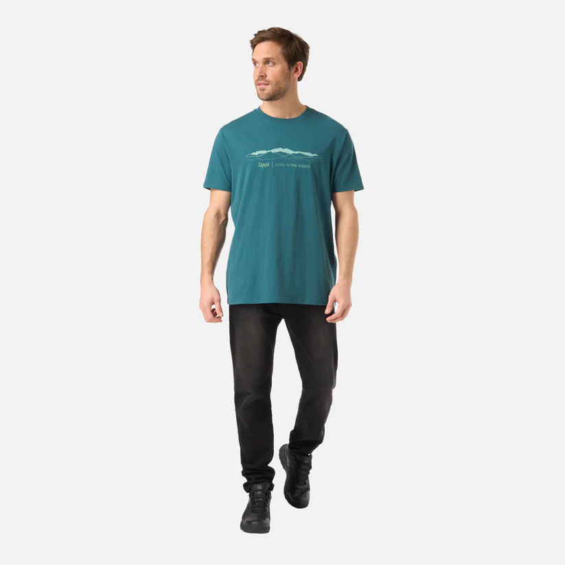 POLERA HOMBRE LOGO LIPPI FRONT PRINT TSHIRT LIPPI PETROLEO OSCURO