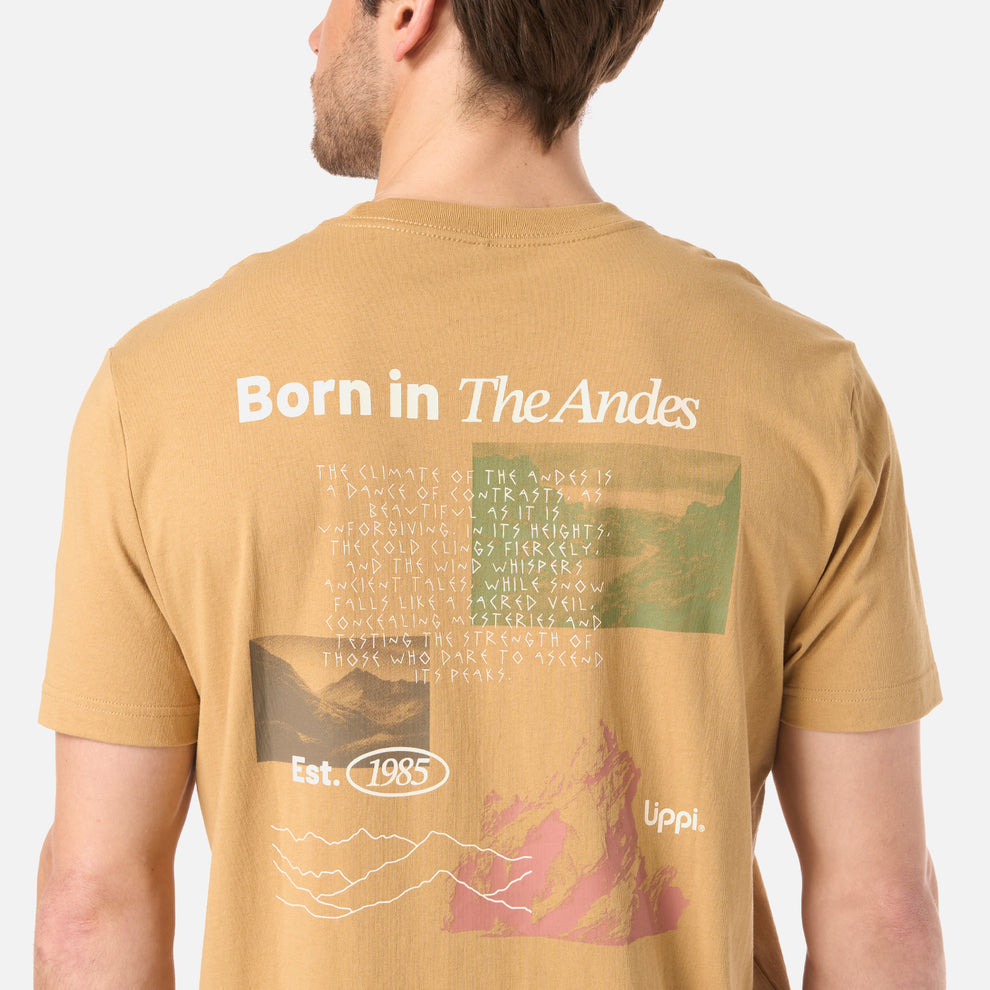 POLERA HOMBRE ADVENTURE PAGE LIPPI CAMEL