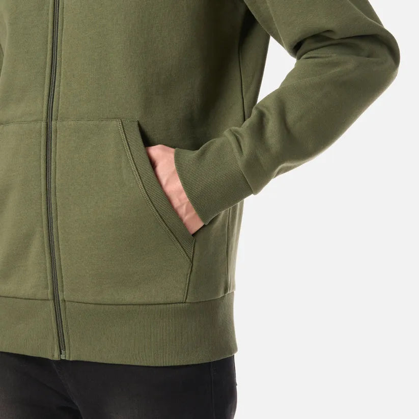 POLERON HOMBRE ULMO FULL ZIP HOODY SWEATSHIRT LIPPI VERDE MUSGO