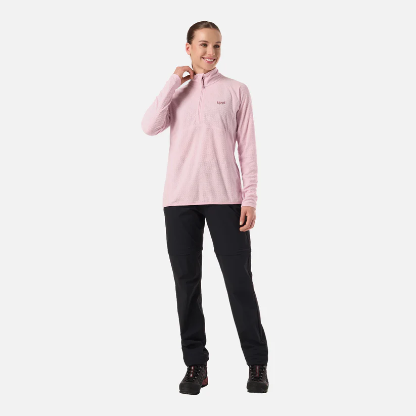 POLERON MUJER JACARANDA NANOF 14 ZIP LIPPI ROSA CLARO