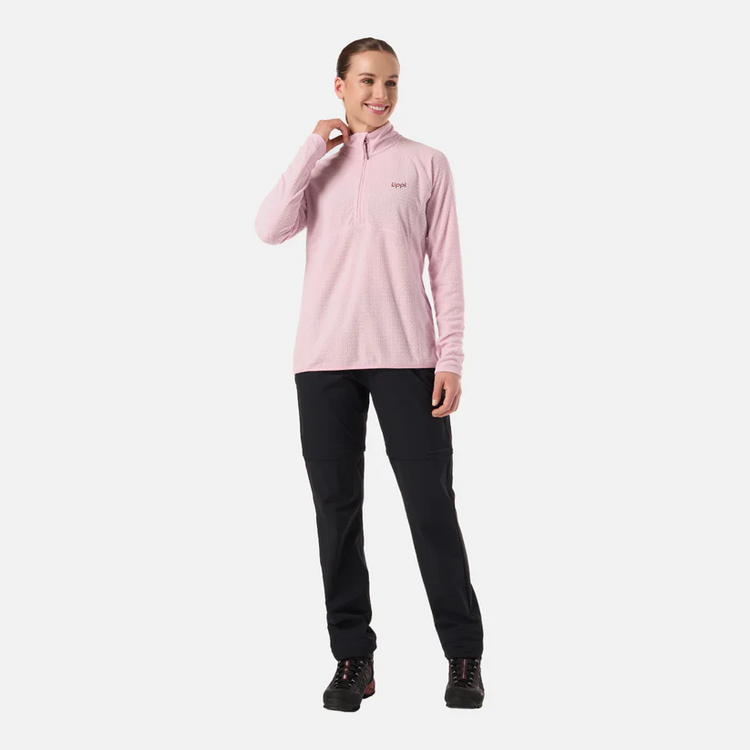 POLERON MUJER JACARANDA NANOF 14 ZIP LIPPI ROSA CLARO