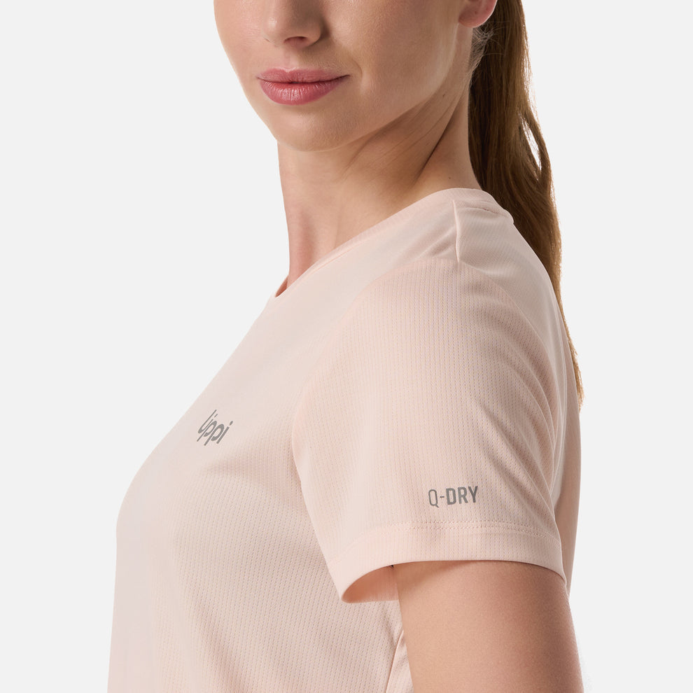 POLERA MUJER CORE QDRY DAMASCO