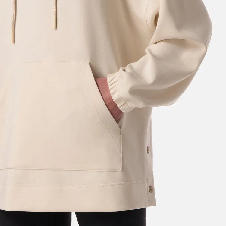 POLERON MUJER CITYSCAPE HOODY SWEATSHIRT LIPPI CREMA