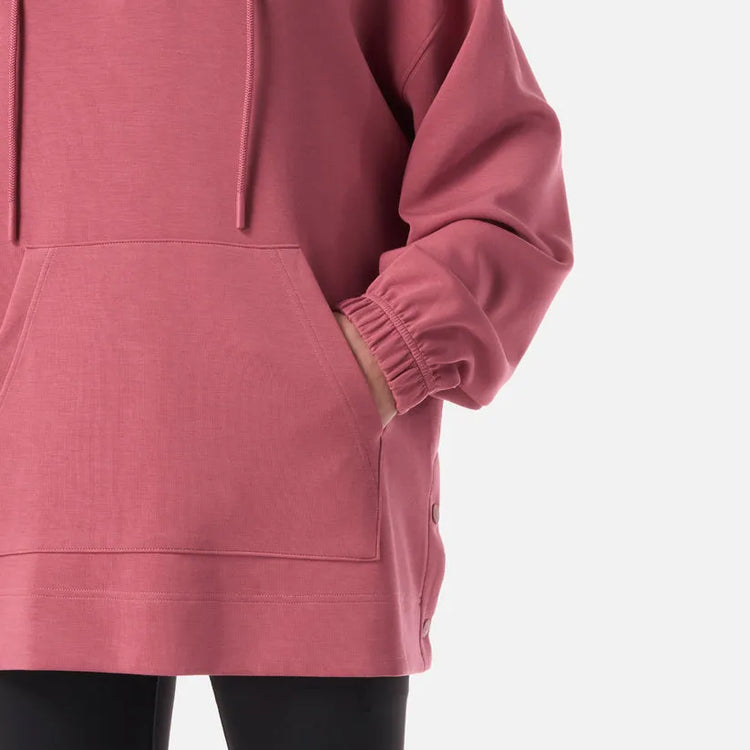 POLERON MUJER CITYSCAPE HOODY SWEATSHIRT LIPPI ROSADO OSCURO