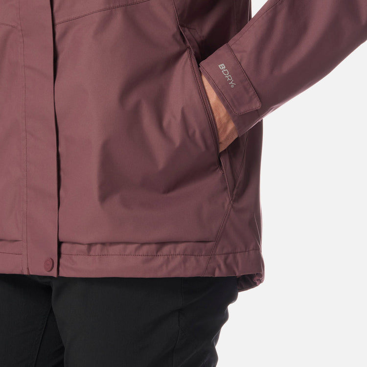 CHAQUETA IMPERMEABLE LIPPI MUJER BLIZZARD B-DRY HOODY VINO