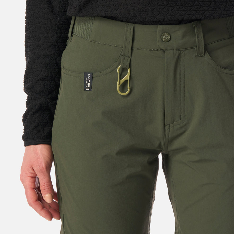 PANTALON MUJER LENNOX QDRY MIX2 LIPPI VERDE MILITAR