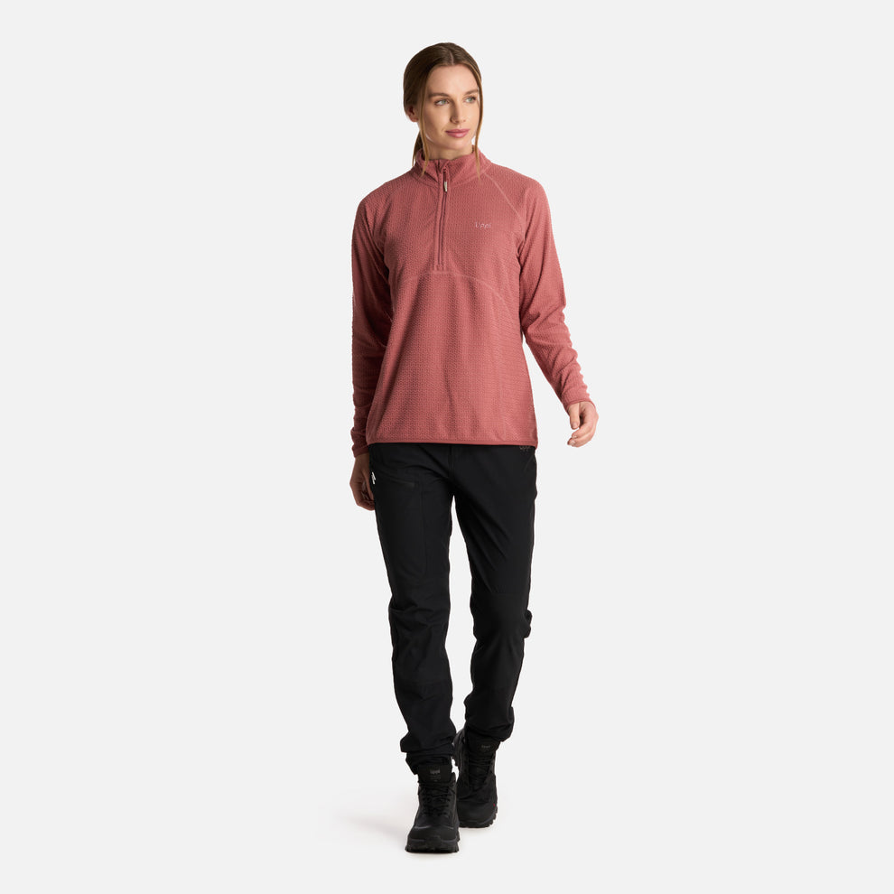 POLERON MUJER JACARANDA NANOF 14 ZIP LIPPI ROSA OSCURO