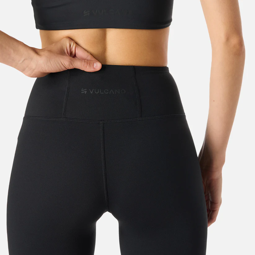 CALZA MUJER VULCANO TEMPO 7/8 SUPER HIGH RISE LEGGINGS NEGRO