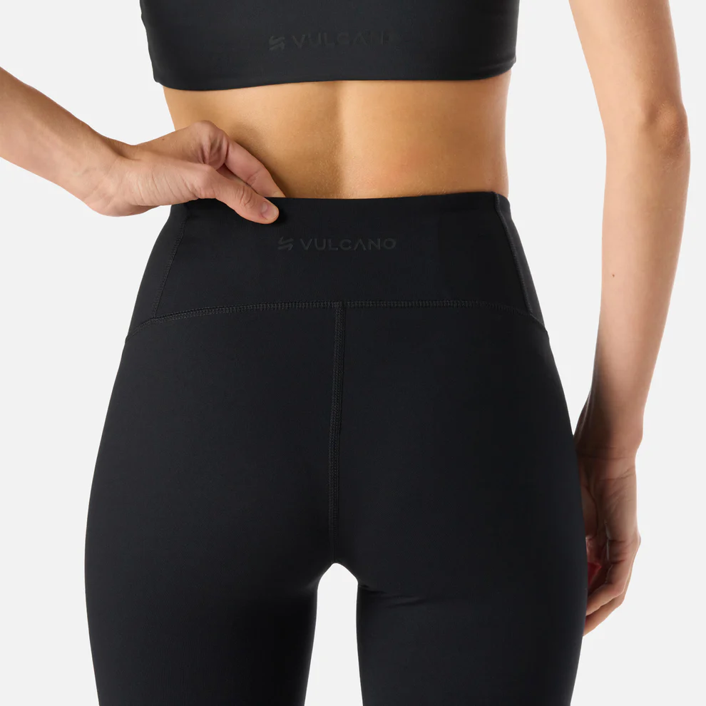 CALZA MUJER VULCANO W TEMPO BIKER SUPER HIGH RISE LEGGINGS NEGRO