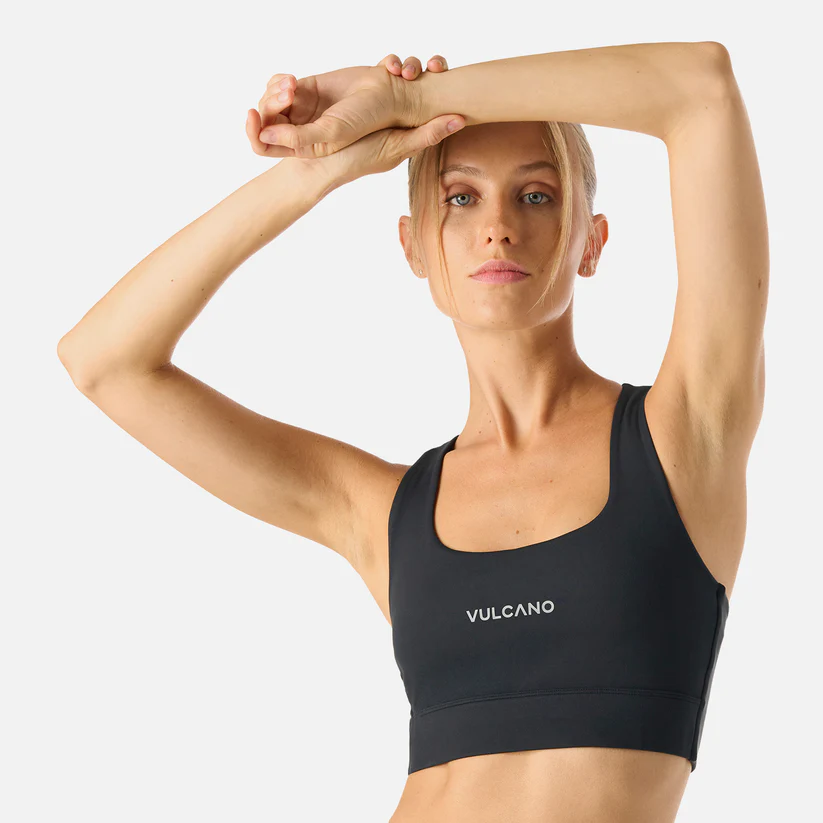 PETO MUJER VULCANO BUILT TO MOVE LIGHT SUPPORT BRA NEGRO