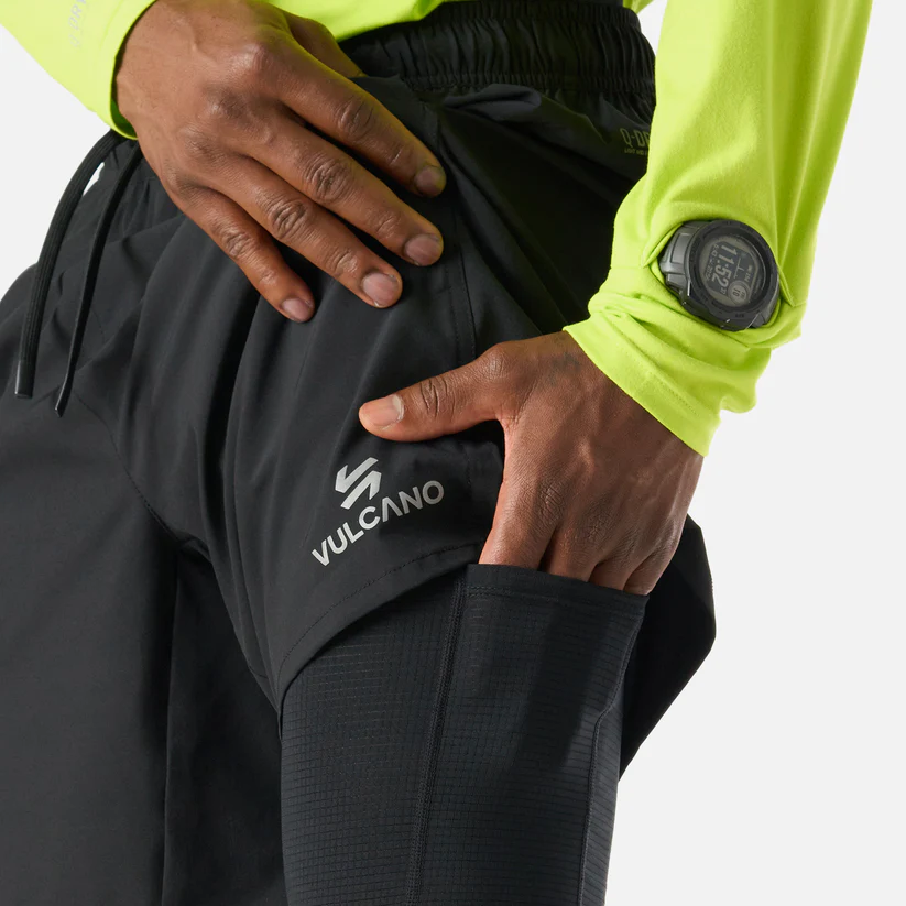 SHORT HOMBRE VULCANO TEMPO 2-IN-1 7" SHORTS NEGRO