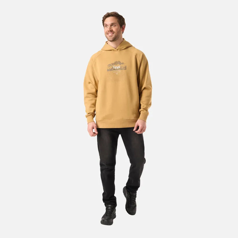 POLERON HOMBRE INSIGNE HOODY SWEATSHIRT FRONT PRINT LIPPI CAMEL