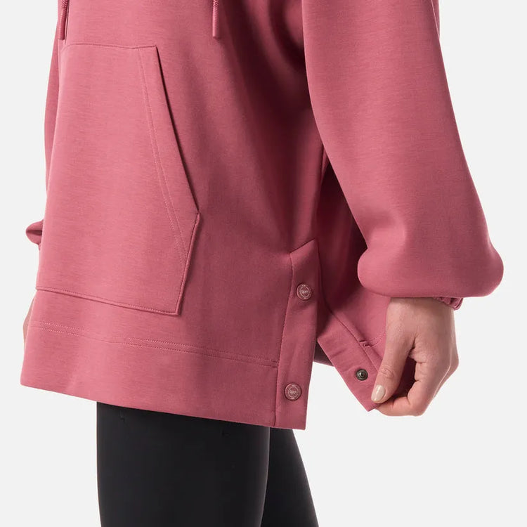 POLERON MUJER CITYSCAPE HOODY SWEATSHIRT LIPPI ROSADO OSCURO