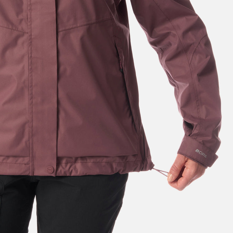 CHAQUETA IMPERMEABLE LIPPI MUJER BLIZZARD B-DRY HOODY VINO