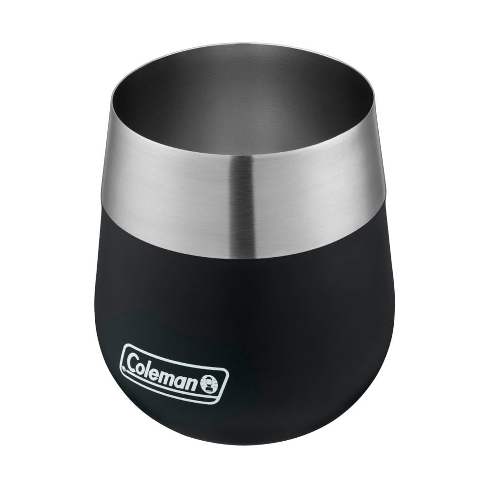 VASO DE VINO COLEMAN CLARET ACERO INOX 384ML NEGRO