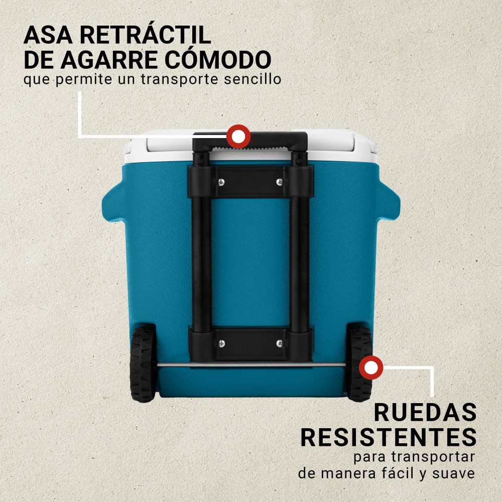 COOLER CON RUEDAS COLEMAN CHILLER 28QT/27LTS AZUL
