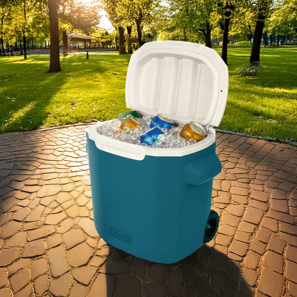 COOLER CON RUEDAS COLEMAN CHILLER 28QT/27LTS AZUL