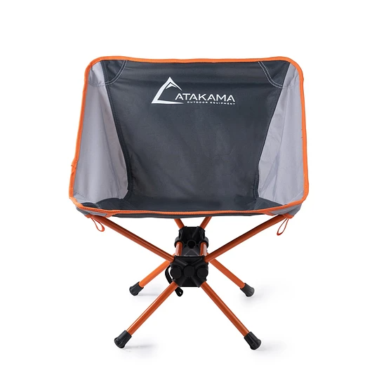 SILLA PLEGABLE LASCAR ATAKAMA OUTDOOR GRIS/NARANJO