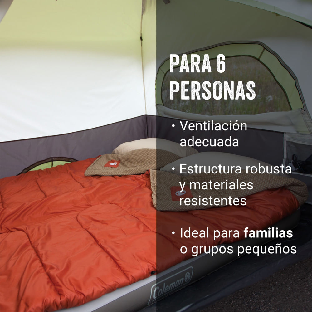 CARPA COLEMAN INSTANT SIGNATURE CON CUBRE CARPA 6 PERS.