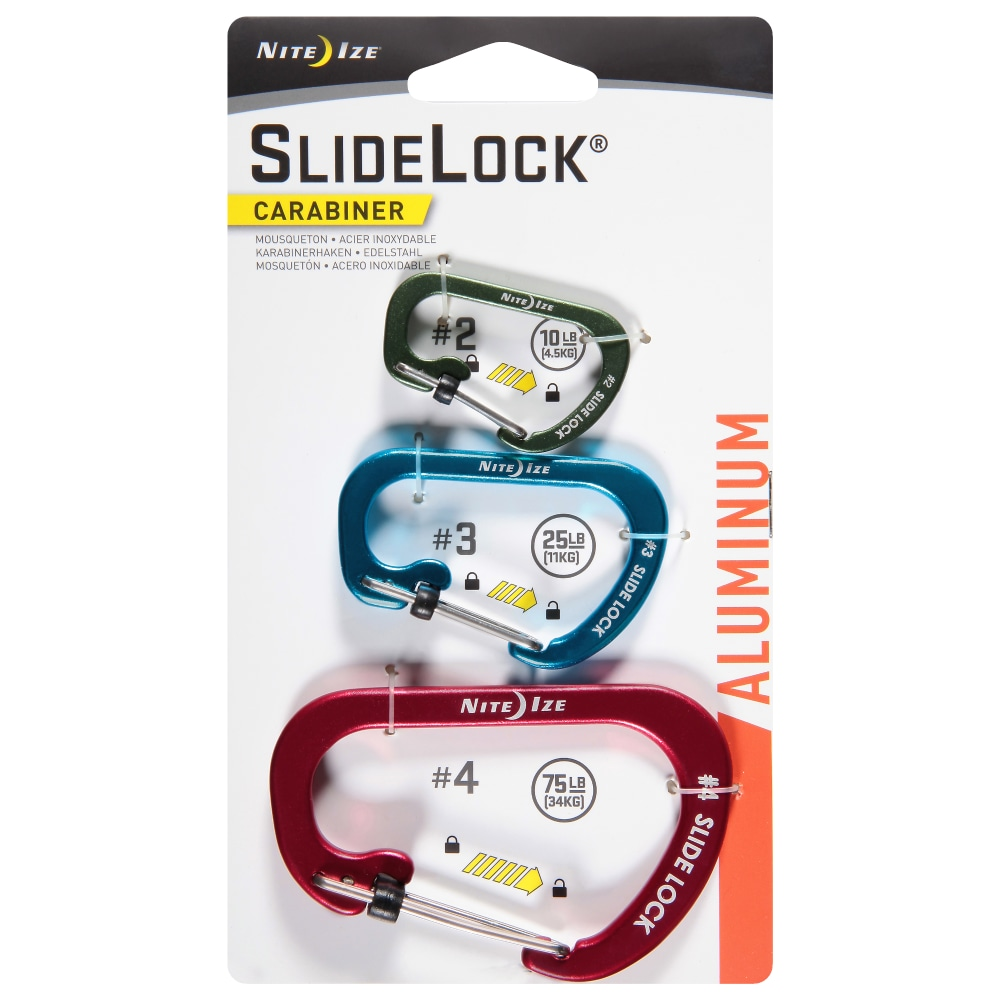 MOSQUETONES SLIDELOCK 3PACK